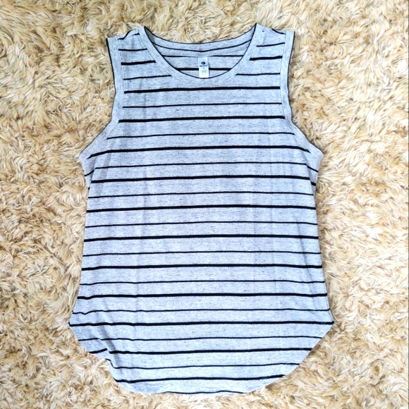 90 Degree By Reflex Tops - Striped Tank Tee